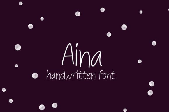 Aina: The Minimalist Handwritten Font for Makers