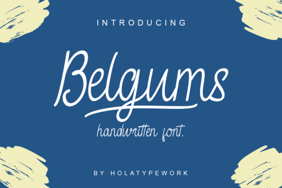 Belgums: A Modern Handwriting Font for Editorial Design