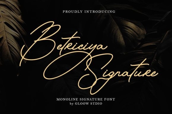 Betriciya Signature: A Refined Typeface for Editorial Design