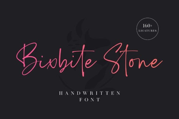 Bixbite Stone: The Script Handwritten Font for Modern Campaigns