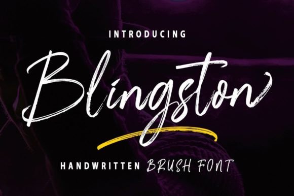 Blingston: A Friendly Script Handwritten Font for Brands