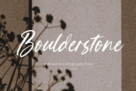 Boulderstone: A Modern Calligraphy Font for Elegant Branding