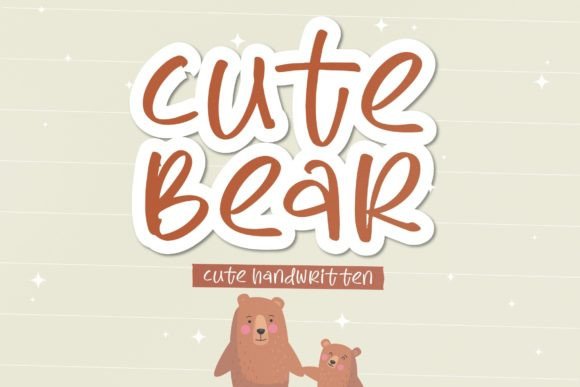 Cute Bear Font for Playful Branding Projects