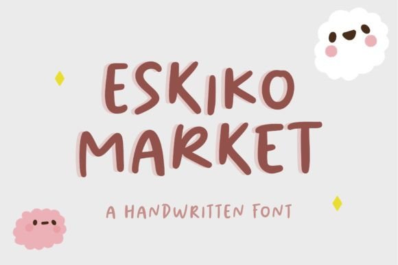 Eskiko Market: A Handwritten Typeface for Editorial Charm