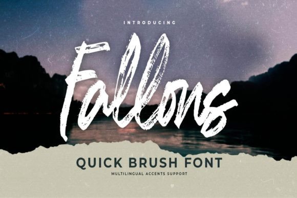 Fallons: The Quick Brush Font for Bold Branding