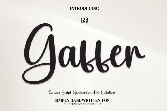 Gaffer: A Sweet Script Handwritten Font for Web Design