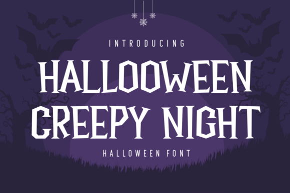 Halloween Creepy Night Font for Branding