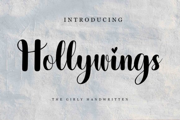 Hollywings Font Review for Elegant Branding