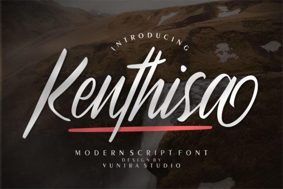 Kenthisa: Elevate Your Brand with Elegant Script Handwritten Fonts
