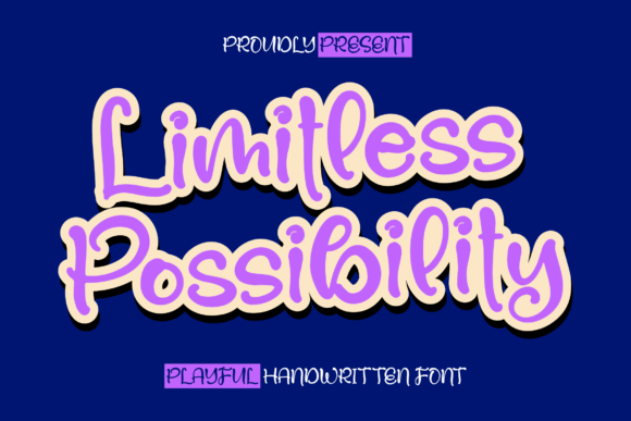 Limitless Possibility: A Playful Script Font for Editorial Design