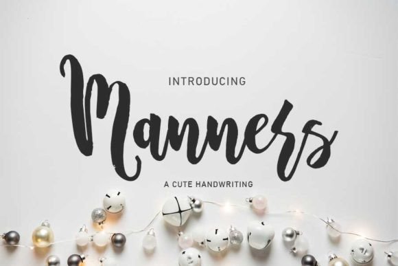 Manners: A Stylish Handwritten Font for Makers