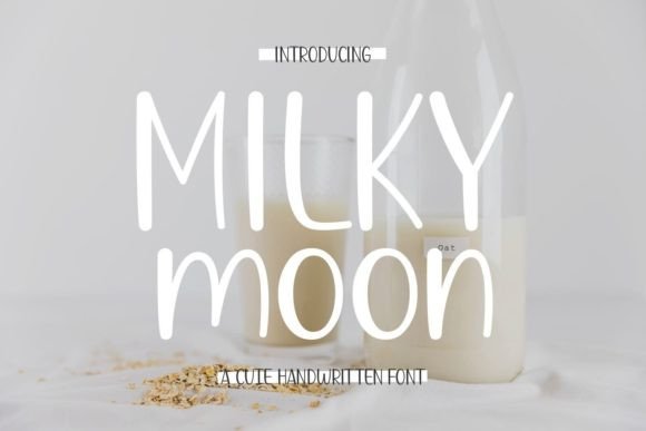 Milky Moon: A Slim Handwritten Font for Marketers