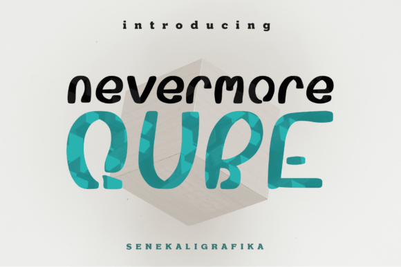 Nevermore Qube Font for Bold Handmade Branding