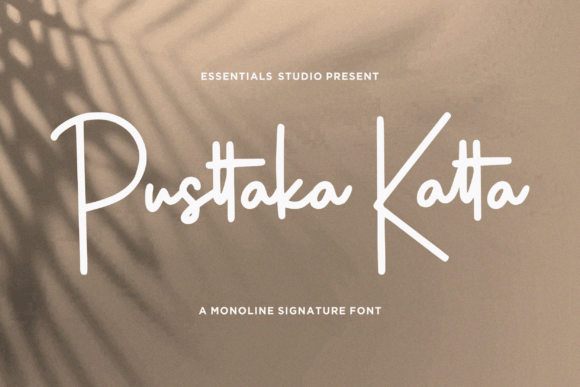 Pusttaka Katta: A Signature Font for Modern Brands