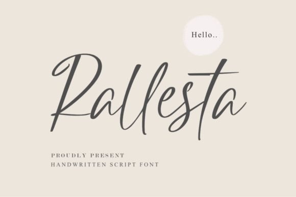 Rallesta: Elevate Your Brand with a Premium Script Typeface