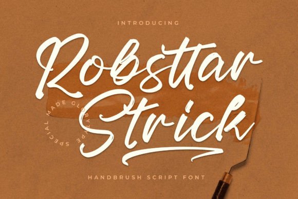 Robsttar Strick Font for Chic Branding
