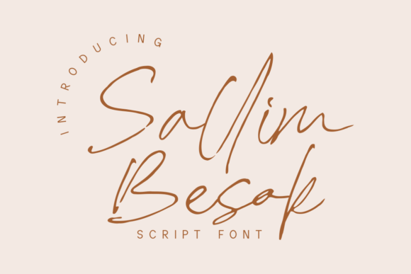 Sallim Besok: An Elegant Script Handwritten Font for Editorial Design