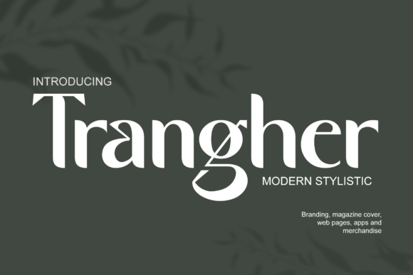 Trangher Font: A Slab Serif for Makers