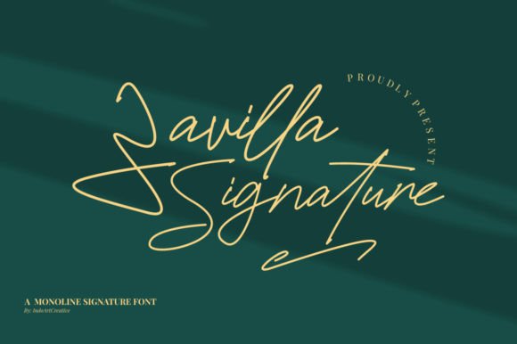 Zavilla Signature: The Handwritten Font for Campaigns